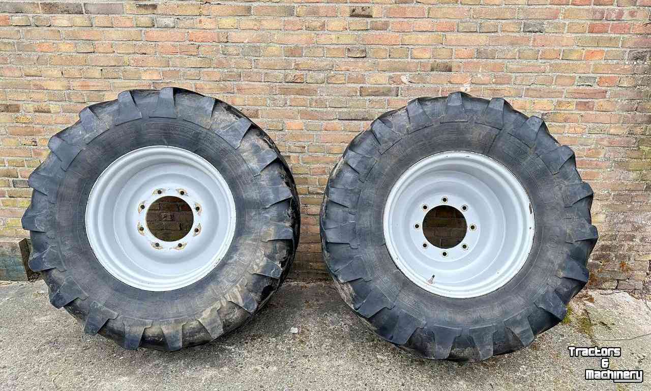 Wheels, Tyres, Rims & Dual spacers Michelin 16.9R24 30% Agribib