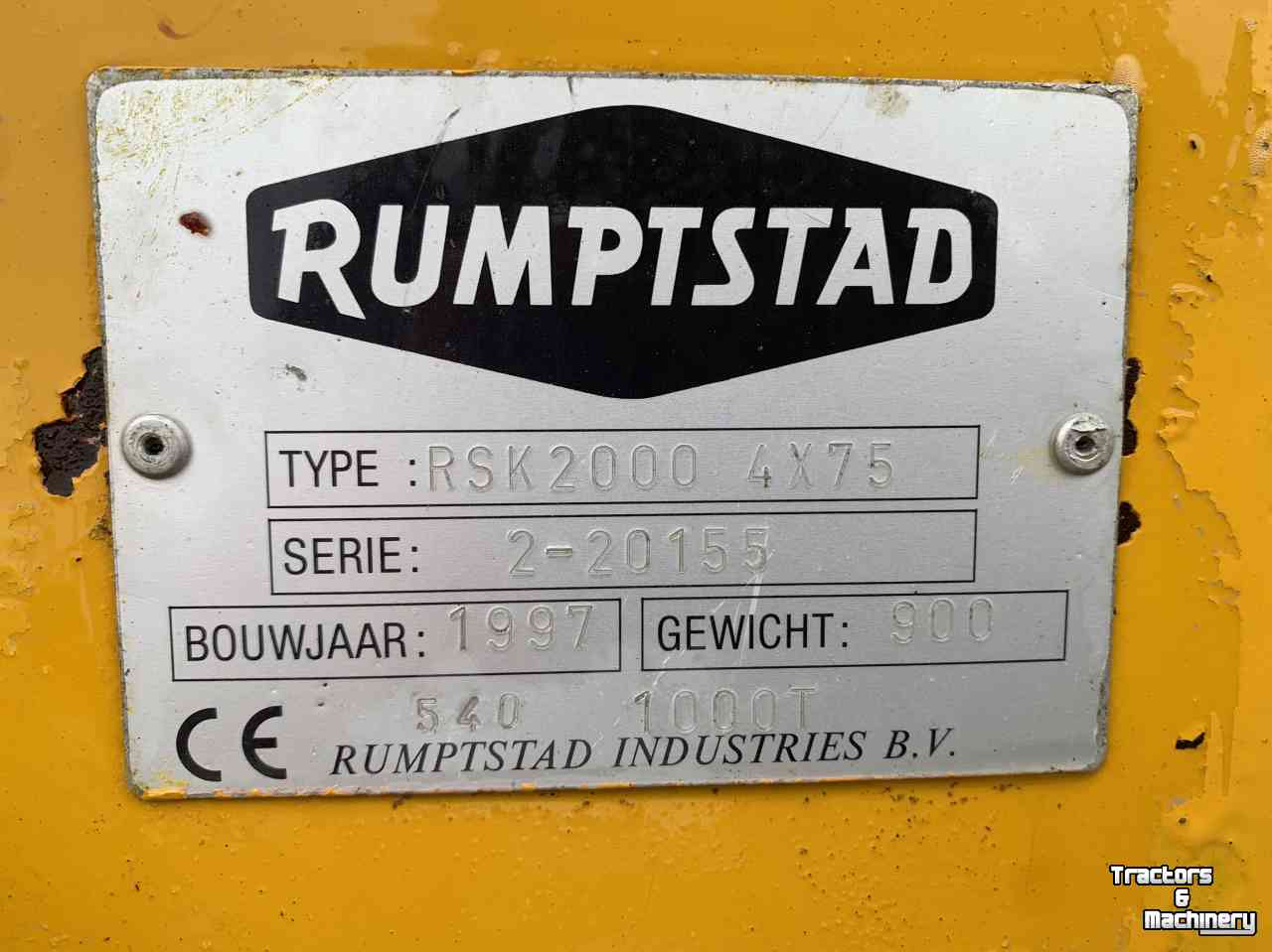 Haulm Topper Rumptstad RSK2000
