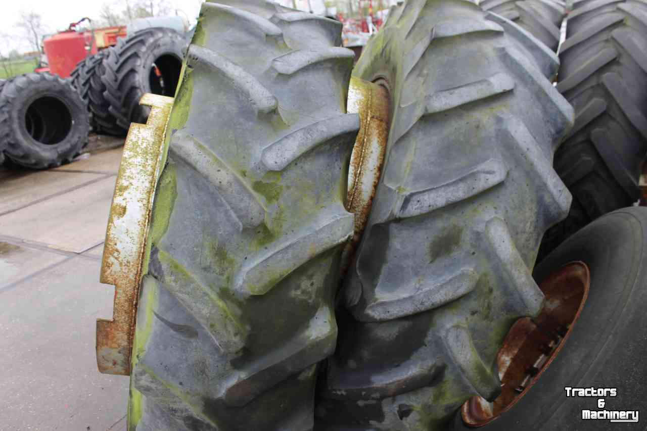 Wheels, Tyres, Rims & Dual spacers Michelin 18.4R38 dubbelluchtwielen banden velgen spindelsluiting