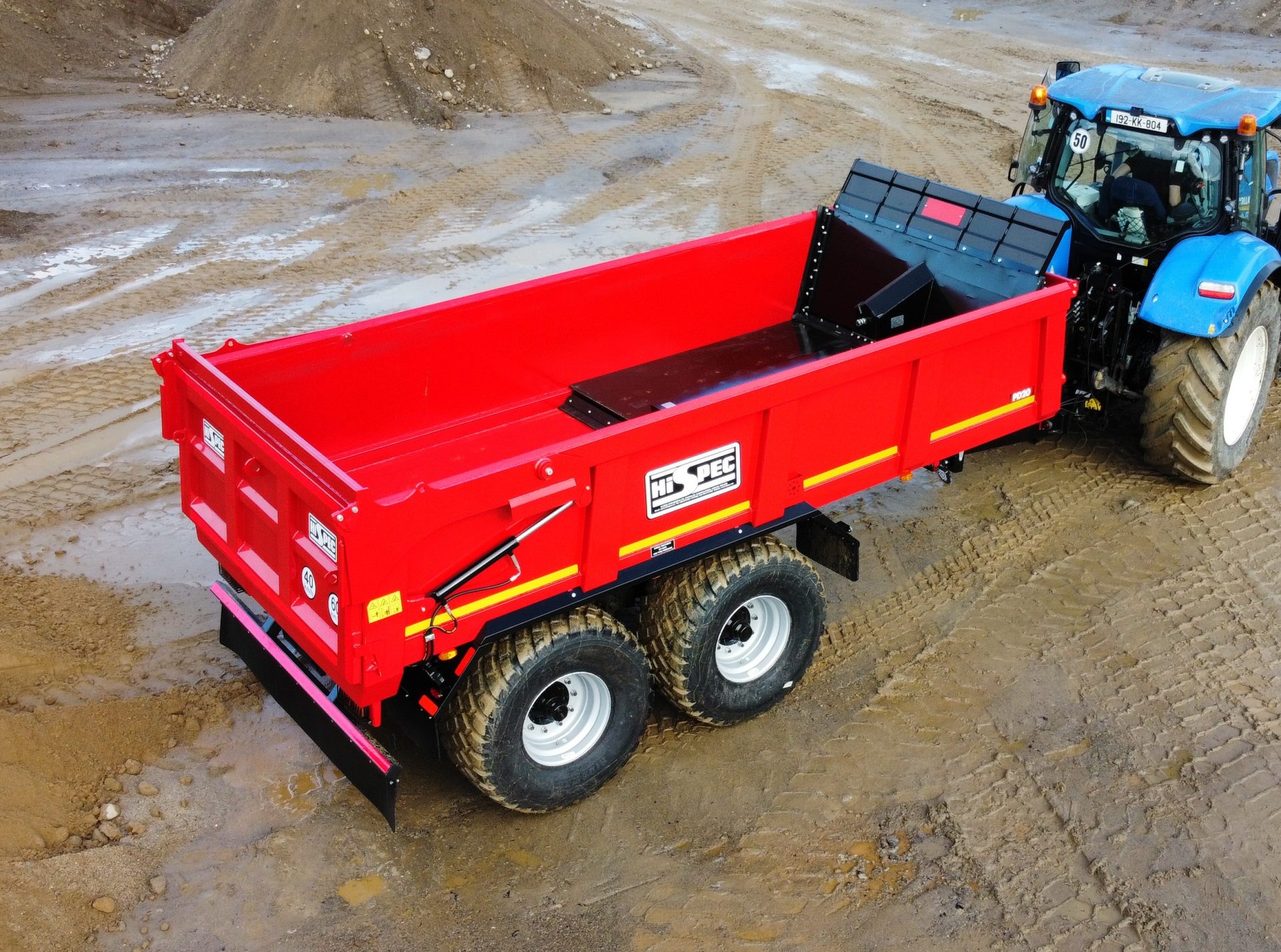 HiSpec launch push-off dump trailer