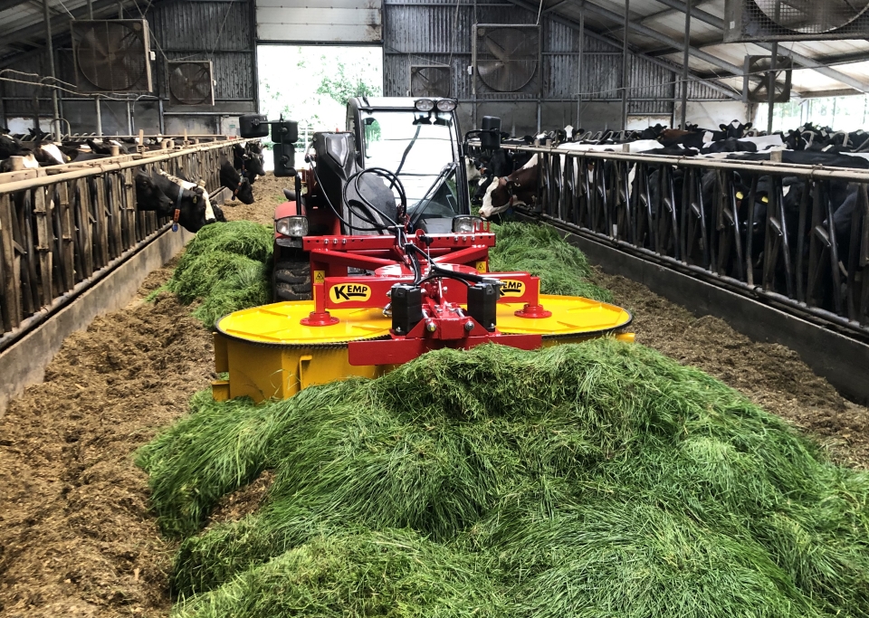Kemp tests grass spreader