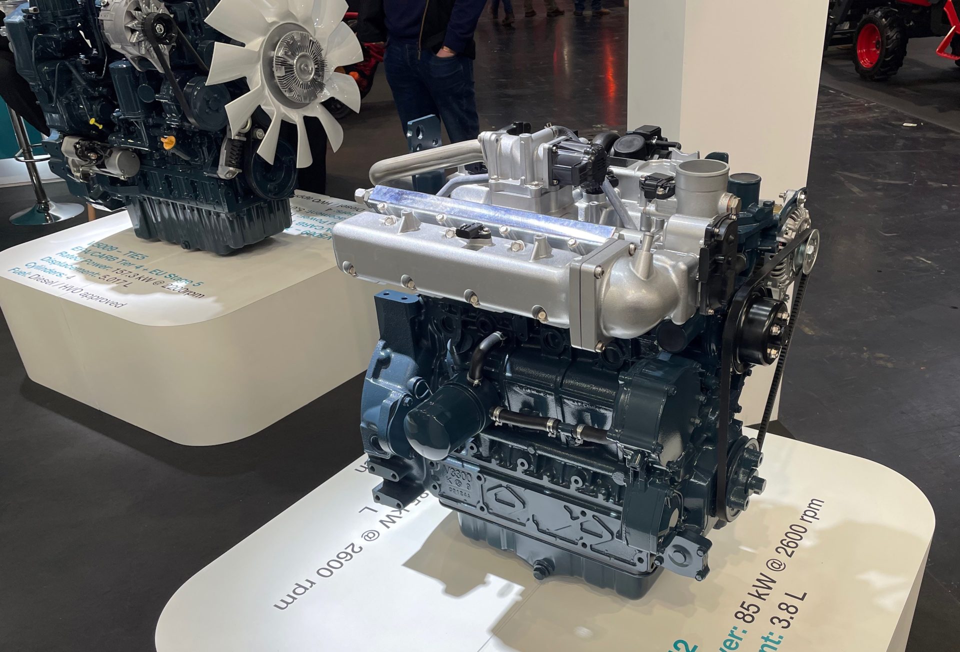 Kubota diesel and hydrogen motors