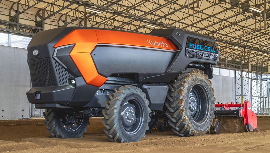 Kubota tests autonomous fuel cell tractor