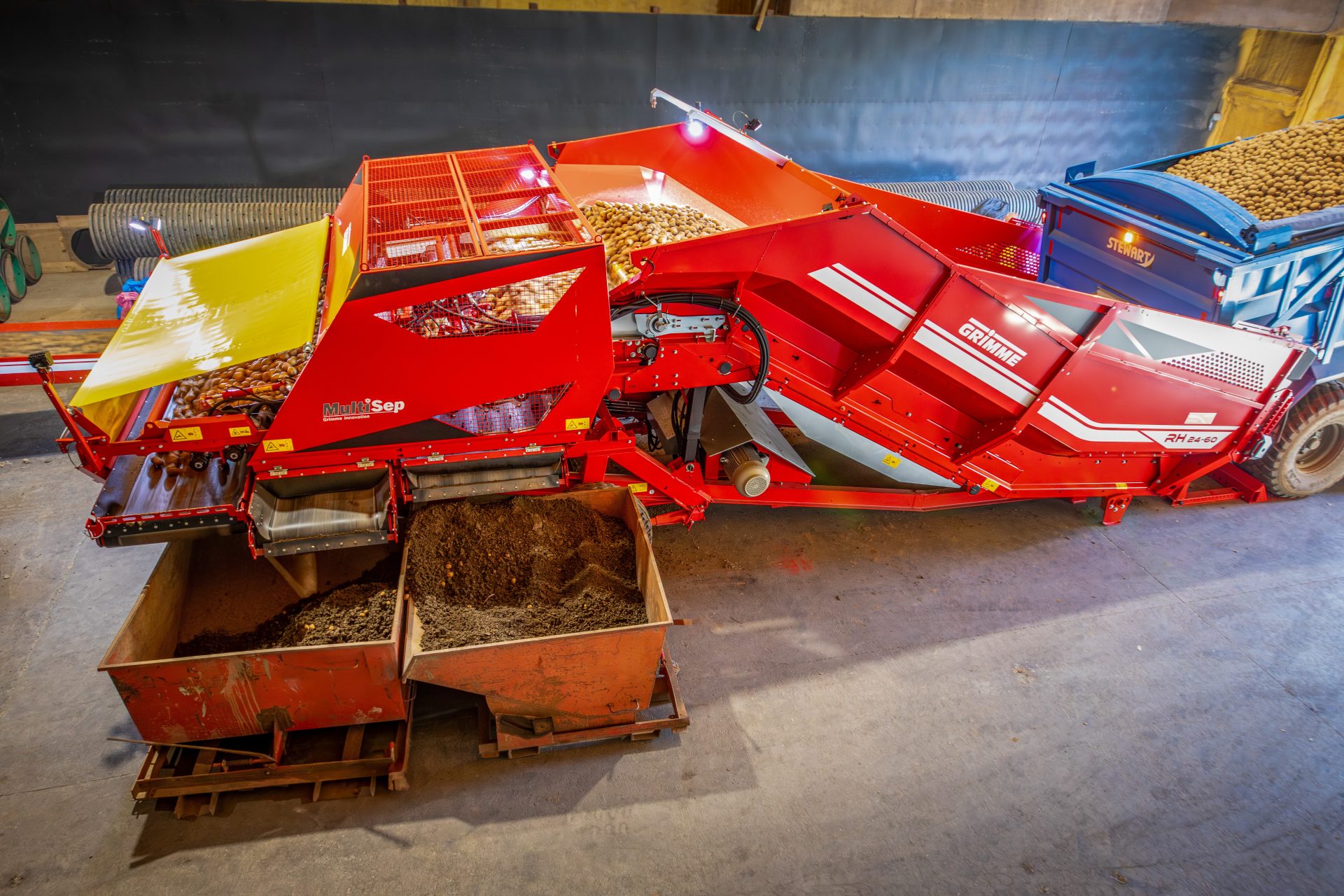 MultiSep for Grimme receiving hoppers MultiSep for Grimme receiving hoppers