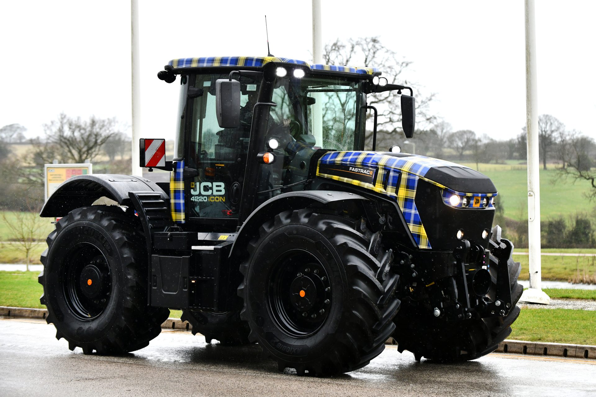 Tartan wrap for Fastrac fundraiser
