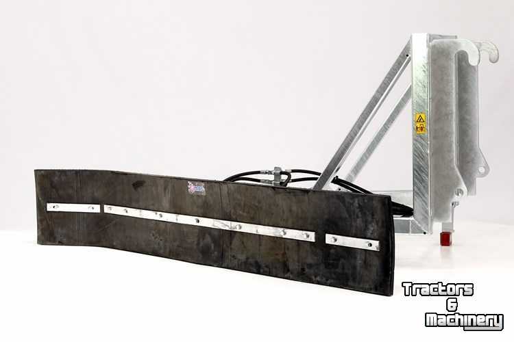 Rubber yard scraper Qmac Module schuifbalk met rubbermat JCB aanbouw