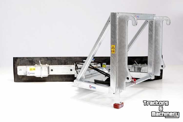 Rubber yard scraper Qmac Module schuifbalk met rubbermat JCB aanbouw