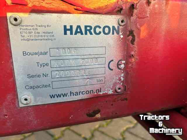 Ramp trailer Harcon KORW 7000 oprijwagen