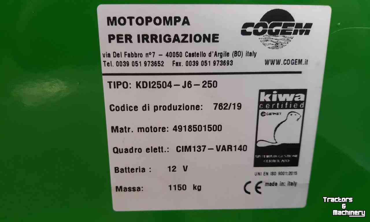 Stationary engine/pump set Cogem Motorpompset Varisco Pomp A565