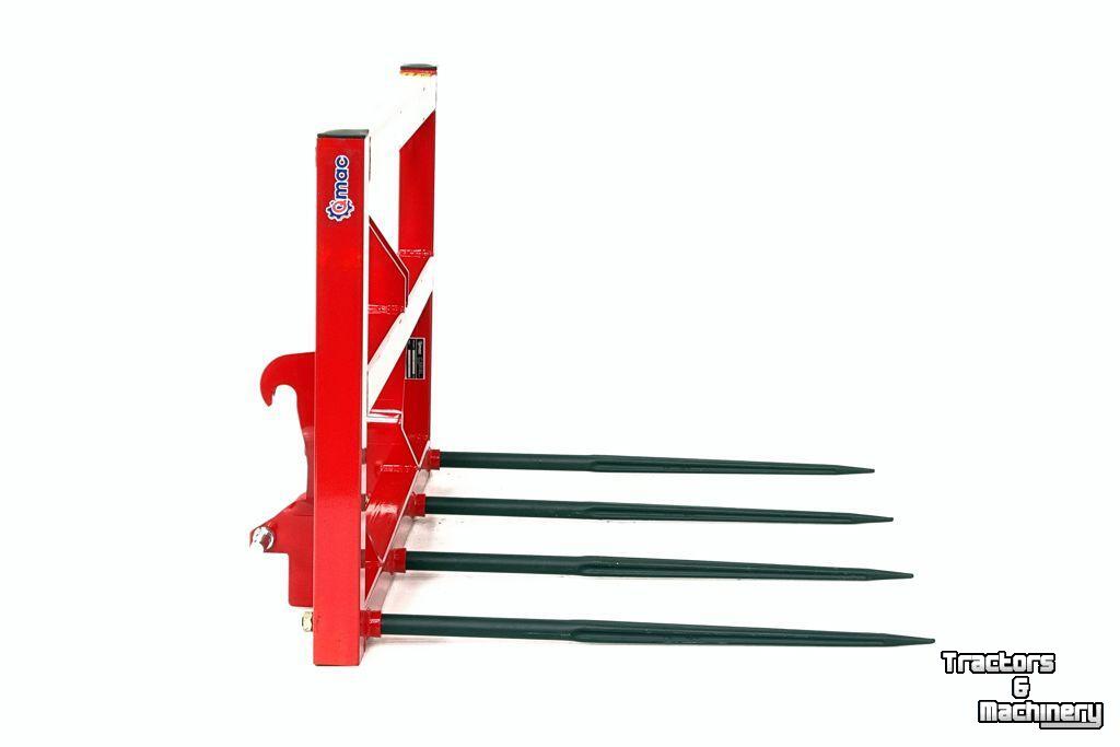 Bale spike / Bale spear Qmac 4 tands Balenvork EURO DRIEPUNT