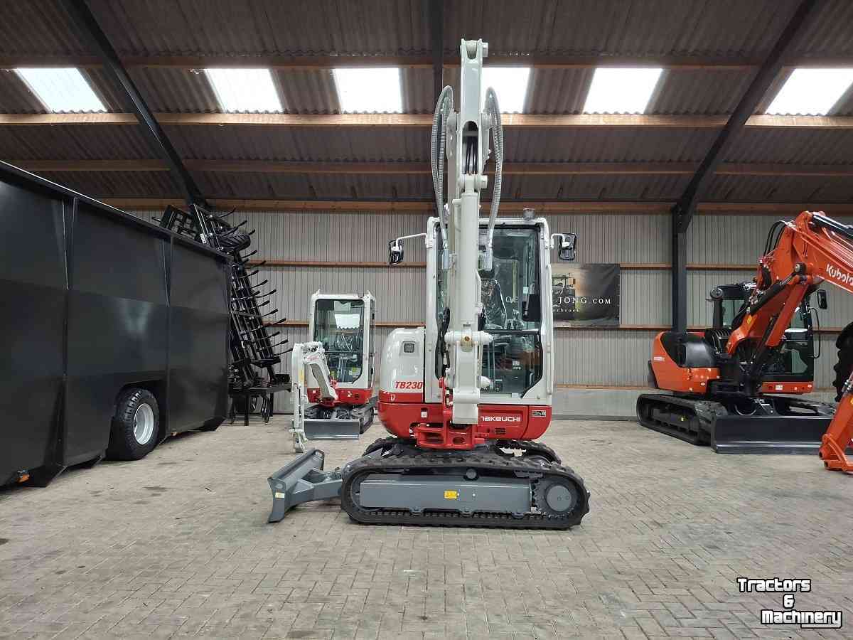 Mini-Excavator Takeuchi TB230, minigraver, minikraan, BJ2026, Nieuw!
