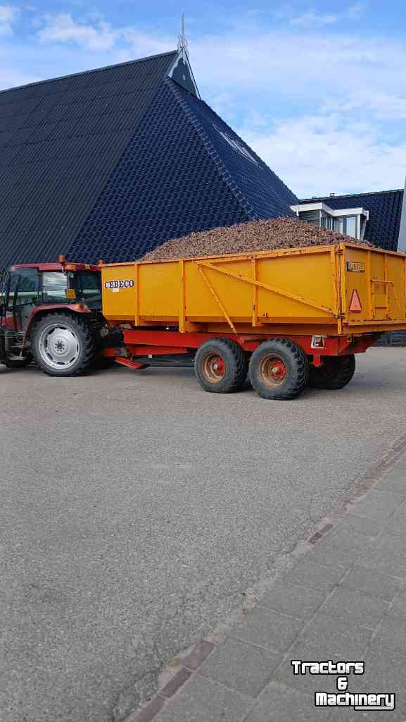 Dumptrailer Cebeco CT 125 met geveerd tandem