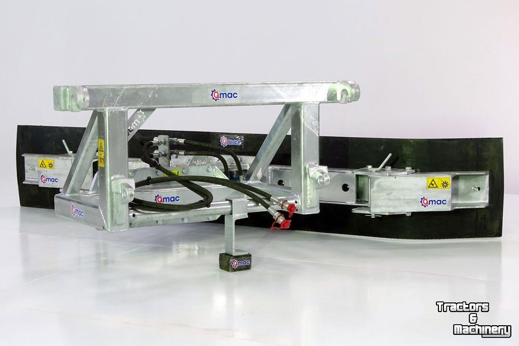 Rubber yard scraper Qmac 270 HYDR SCHUIN + HOEK EURO