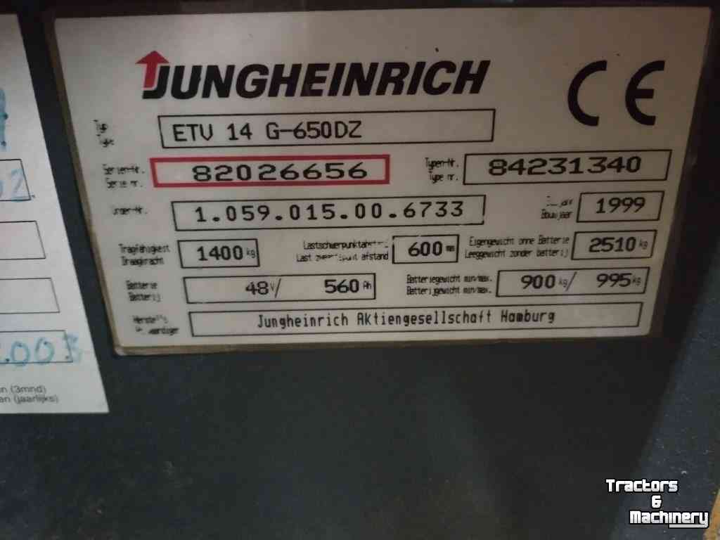 Reach-truck Jungheinrich reachtruck ETV14