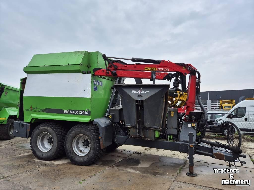 Wood shredder Heizohack HM8-400 KLC16 chipper combi