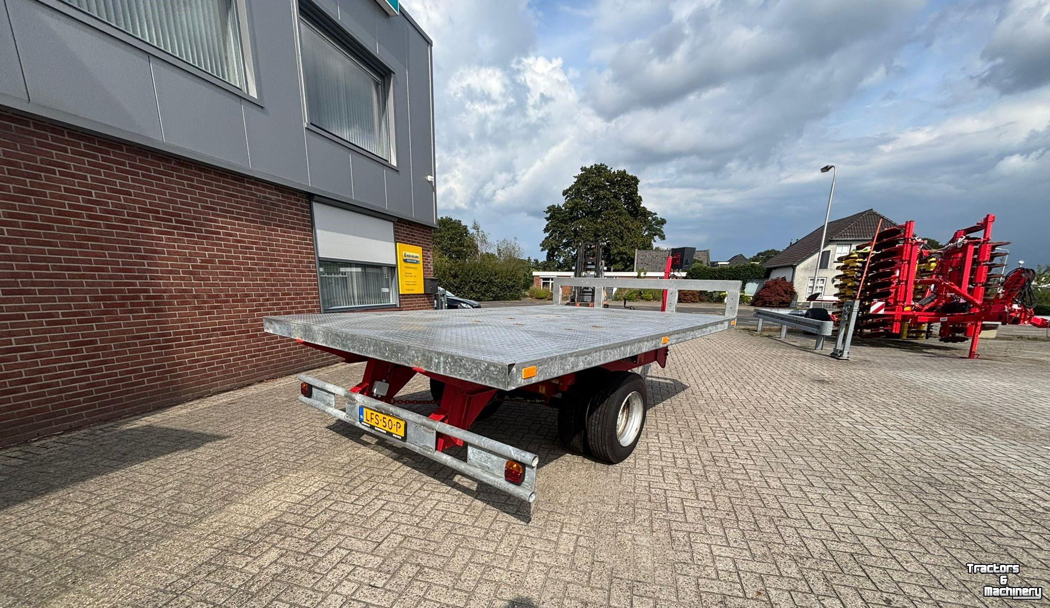 Dumptrailer  Plattewagen met weeginrichting