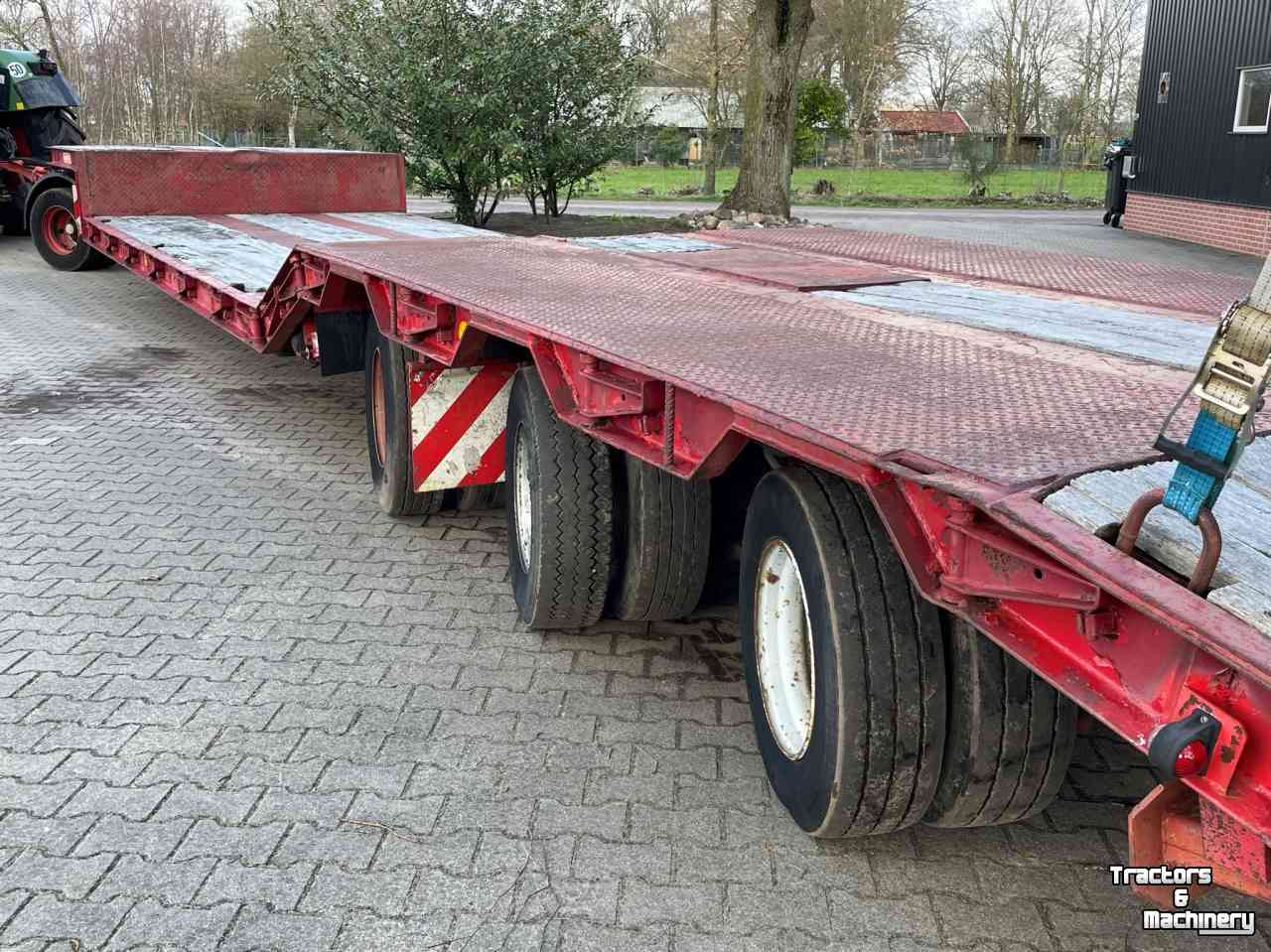 Low loader / Semi trailer Langendorf Tabue 36/80-5 Dieplader