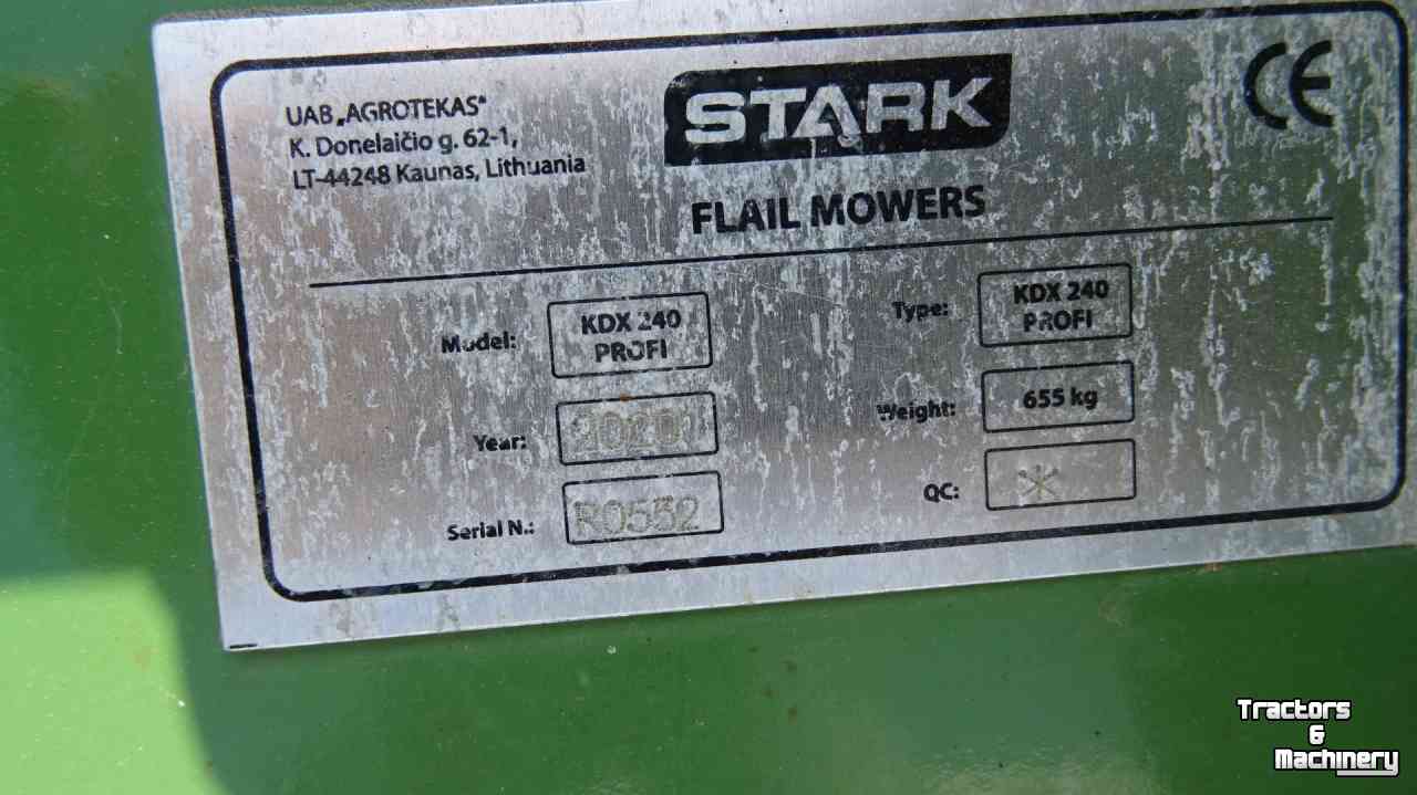 Flail mower  Strak KDX 240 profi