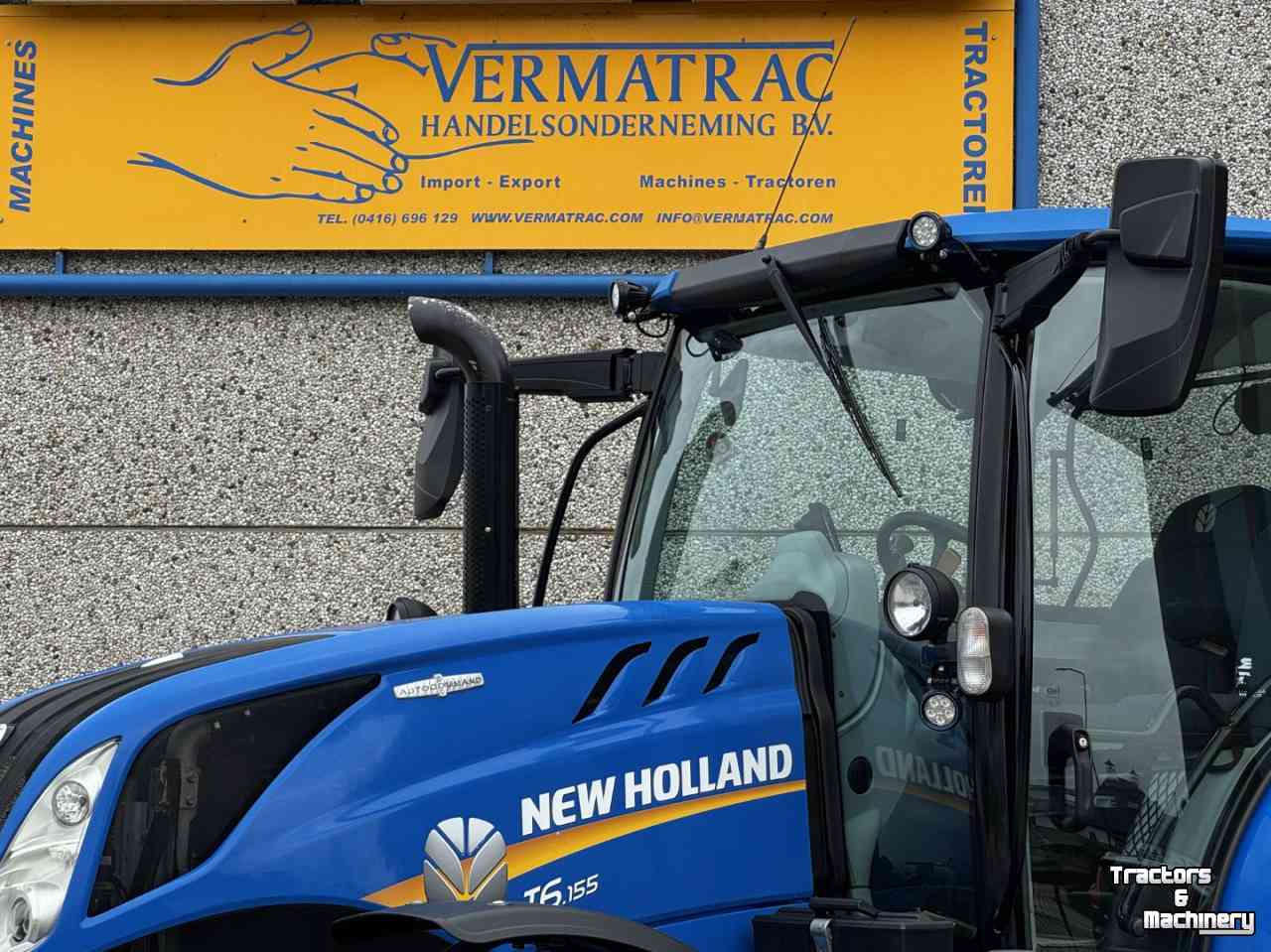 Tractor New Holland T6.155AC vario 40km Stage V  Fronthef vol geveerd 2091u