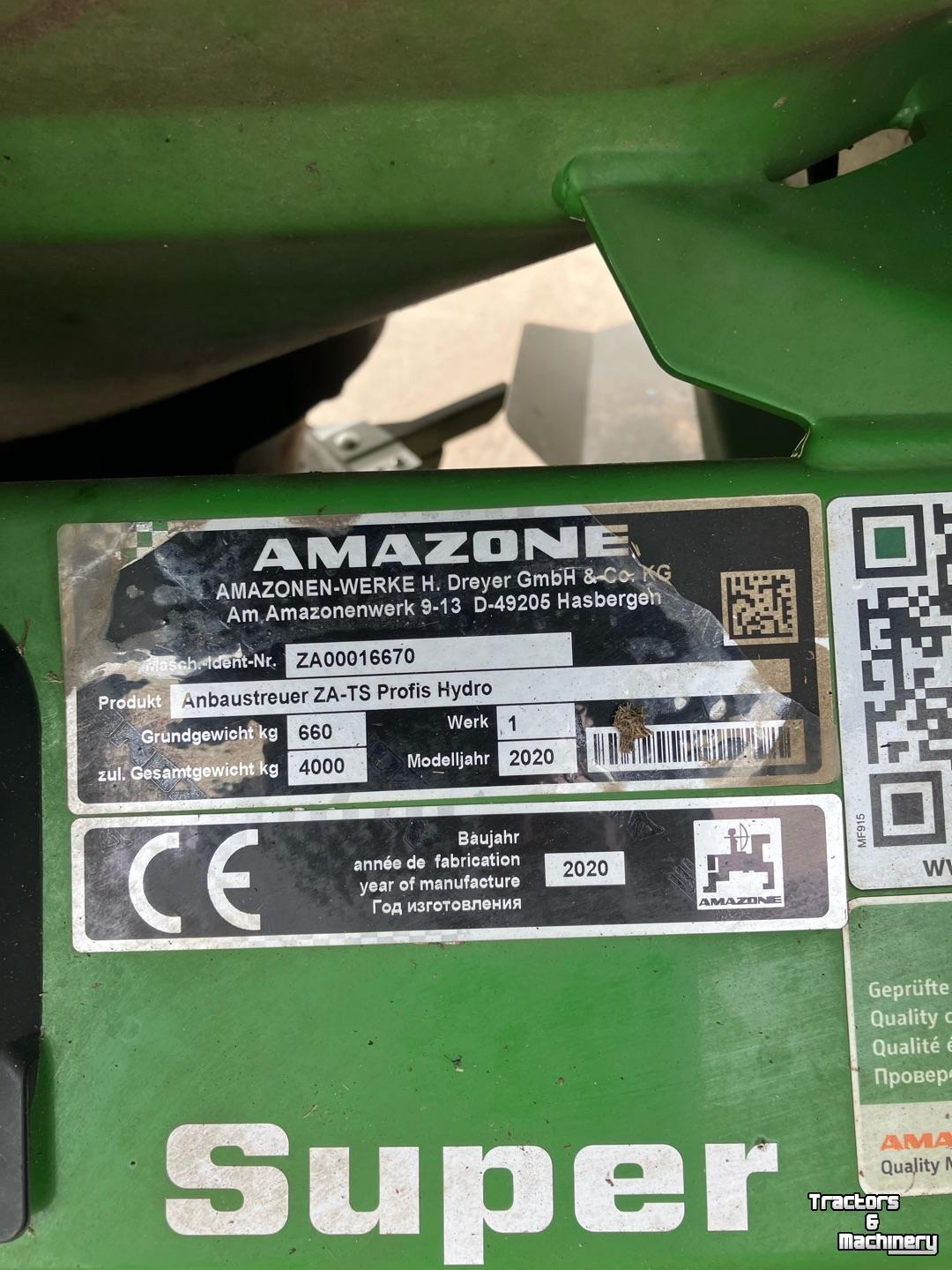 Fertilizer spreader Amazone ZA TS 2600 Profis Hydro