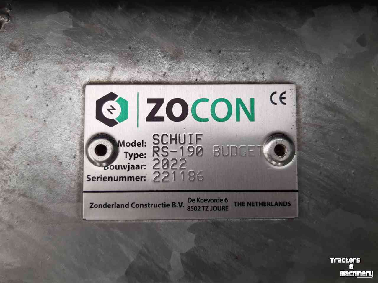 Rubber yard scraper Zocon RS-190 Budget