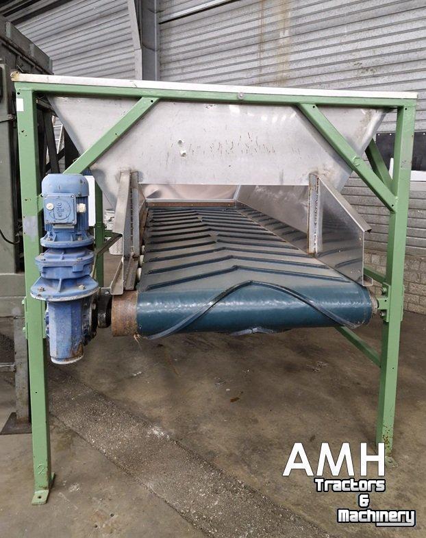 Bulk box tipper  Bunker met uitvoerband+kantelaar – complete set,  Dosierbunker mit Austragsband inklusive Kistenkipper (Komplettset)