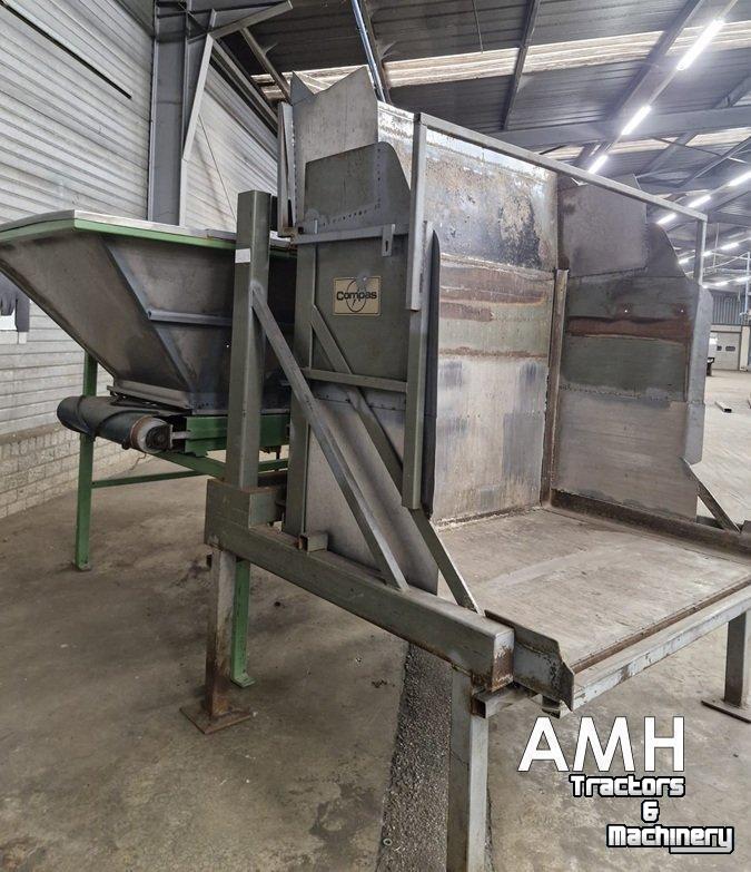 Bulk box tipper  Bunker met uitvoerband+kantelaar – complete set,  Dosierbunker mit Austragsband inklusive Kistenkipper (Komplettset)