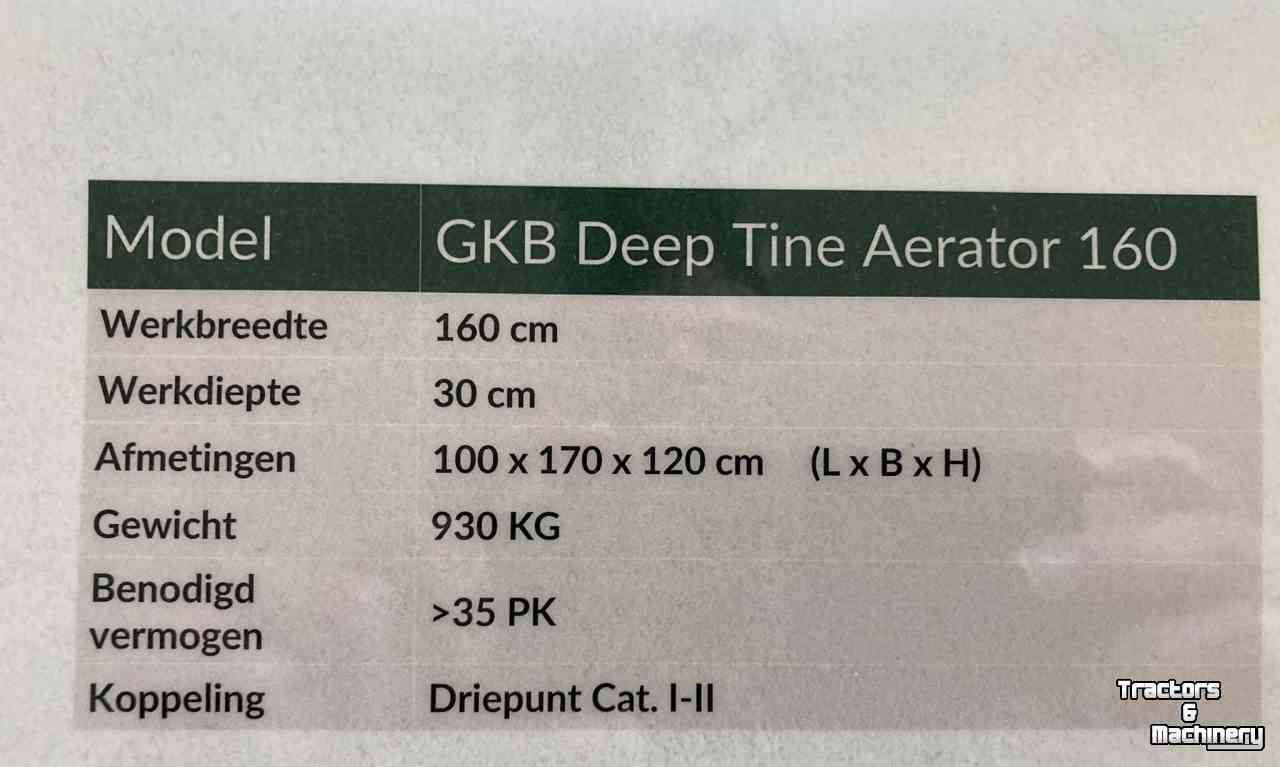 Spike roller GKB DTA 160 Deep Tine Aerator Beluchter