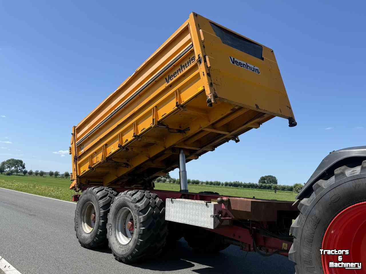 Dumptrailer Veenhuis Veenhuis 3-zijdig kiepende kipper - 14m3 snipperkar midejo