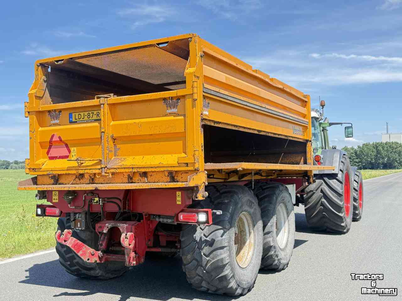 Dumptrailer Veenhuis Veenhuis 3-zijdig kiepende kipper - 14m3 snipperkar midejo