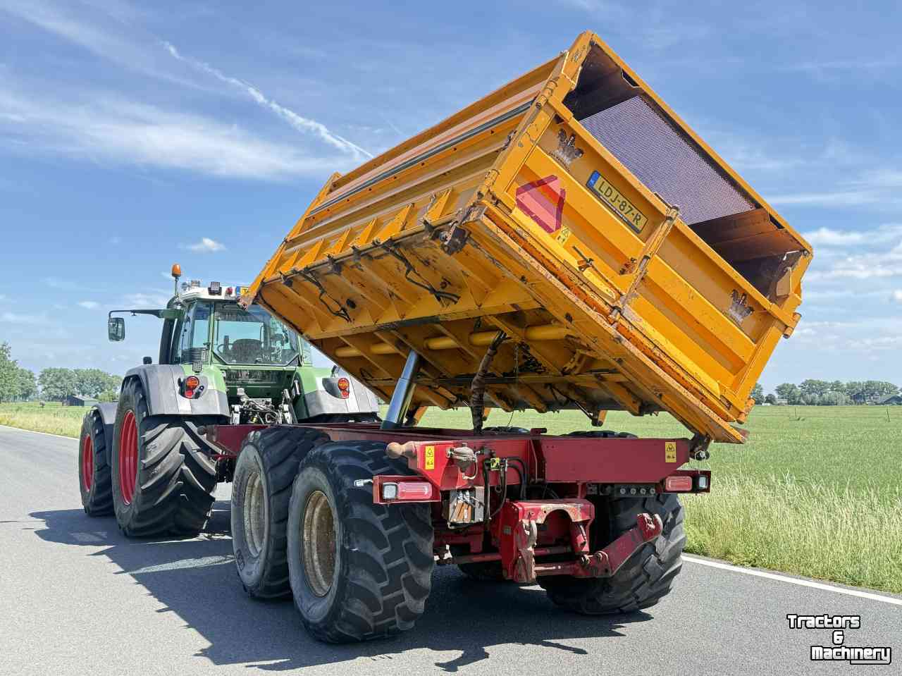 Dumptrailer Veenhuis Veenhuis 3-zijdig kiepende kipper - 14m3 snipperkar midejo