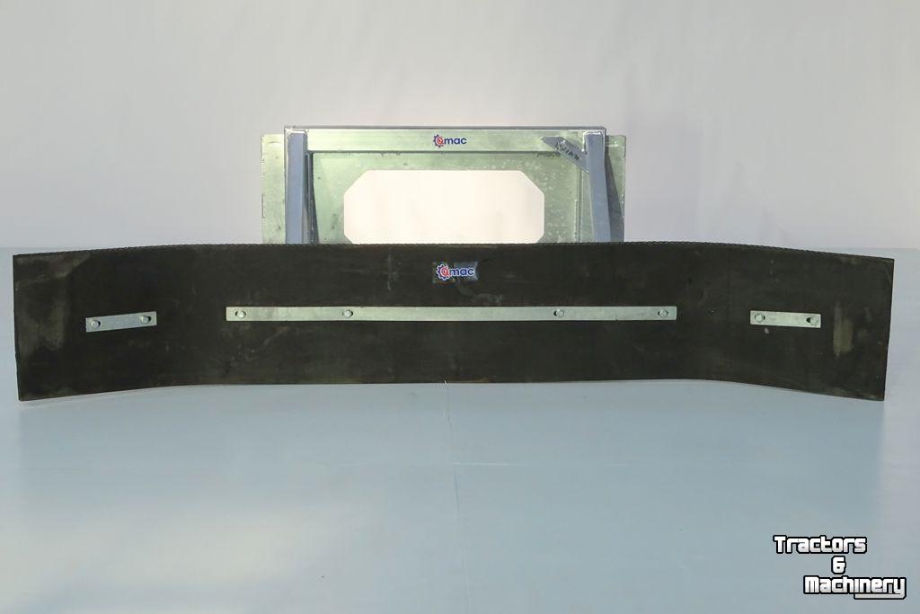 Rubber yard scraper Qmac 240 SCHUIF VAST BOBCAT BORD