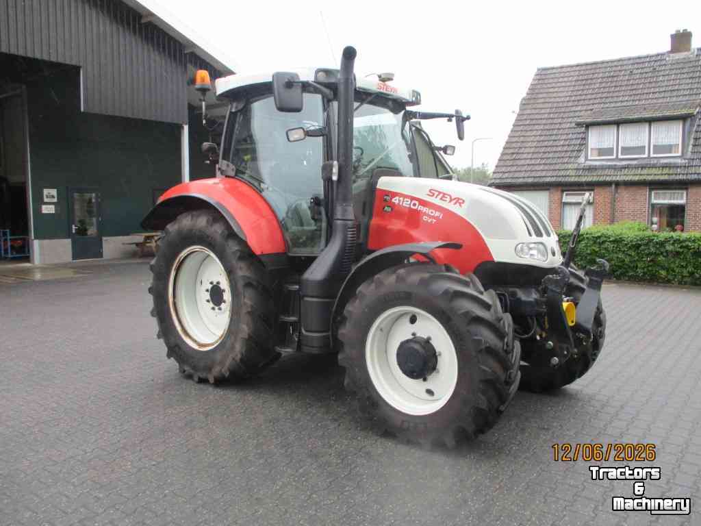Tractor Steyr Profi 120 CVT 50KM  met fronthef en pto