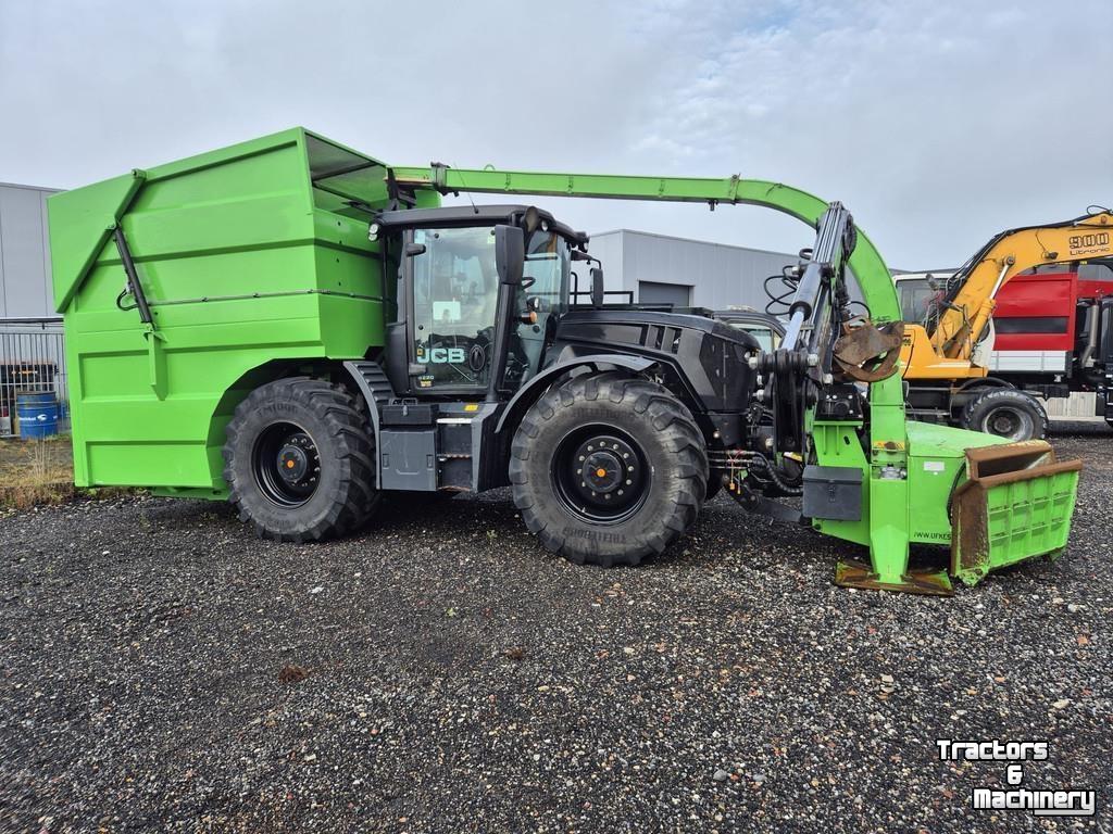 Tractor JCB Fastrac 4220 met container