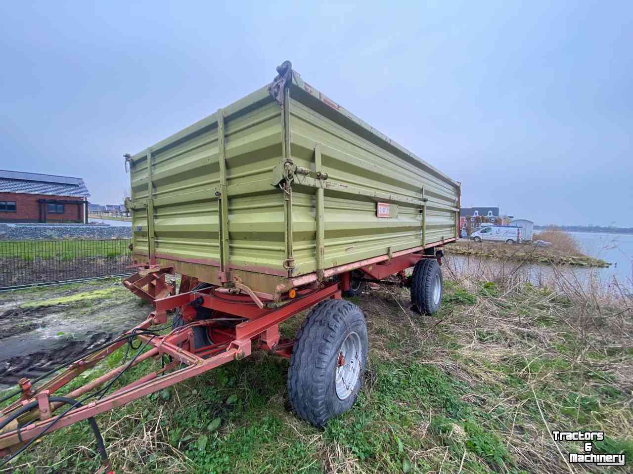 Agricultural wagon Bergmann kipwagen, 3-zijdig te kippen