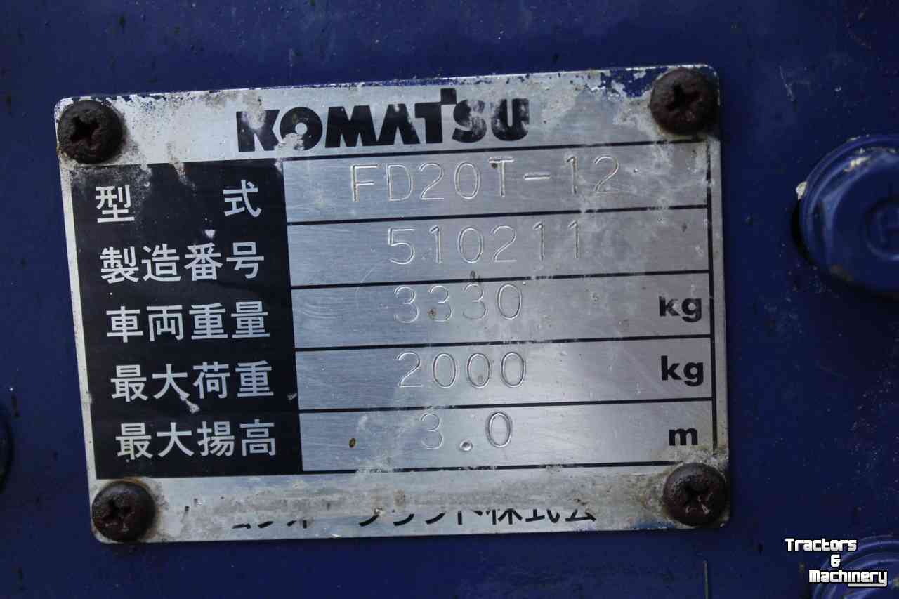 Forklift Komatsu FD20T-12 heftruck forklift gabelstapler diesel