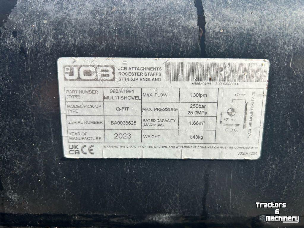 Silage Grabbucket / Grabfork JCB PELIKAANBAK 2.45 MTR QFIT