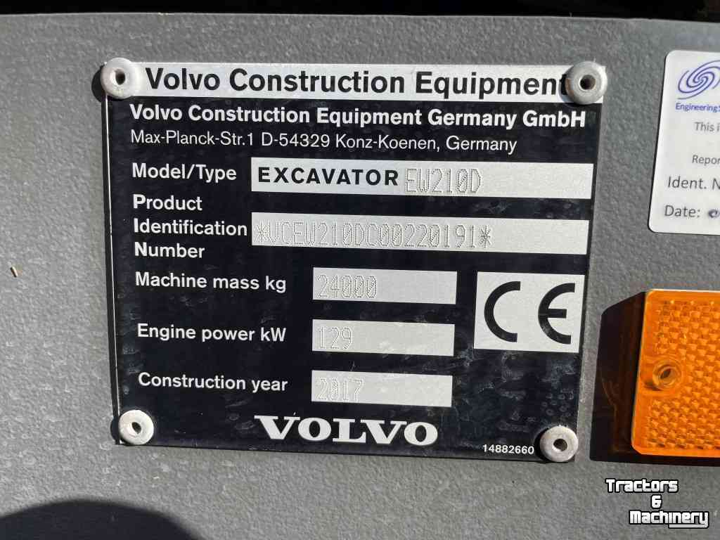 Excavator mobile Volvo EW210D MH
