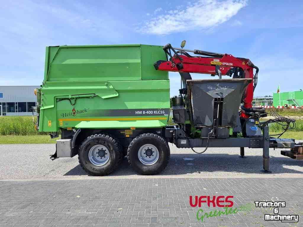 Wood Chipper Heizohack HM 8-400 KLC 16 Chipper combi / Snippercombi met Palfinger C45F houtkraan