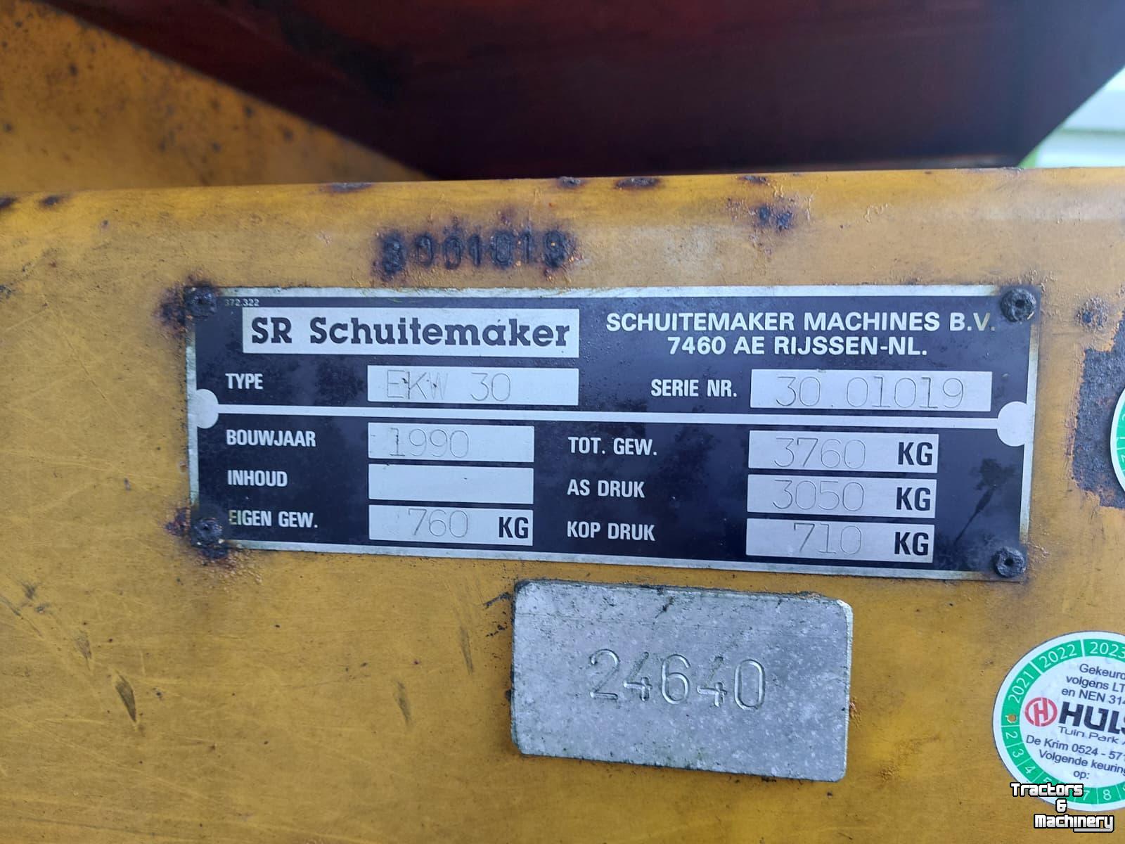 Dumptrailer Schuitemaker 4Tons kipper