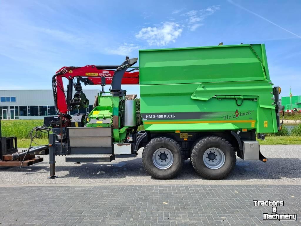 Wood shredder Heizohack HM 8-400 KLC 16 chipper combi