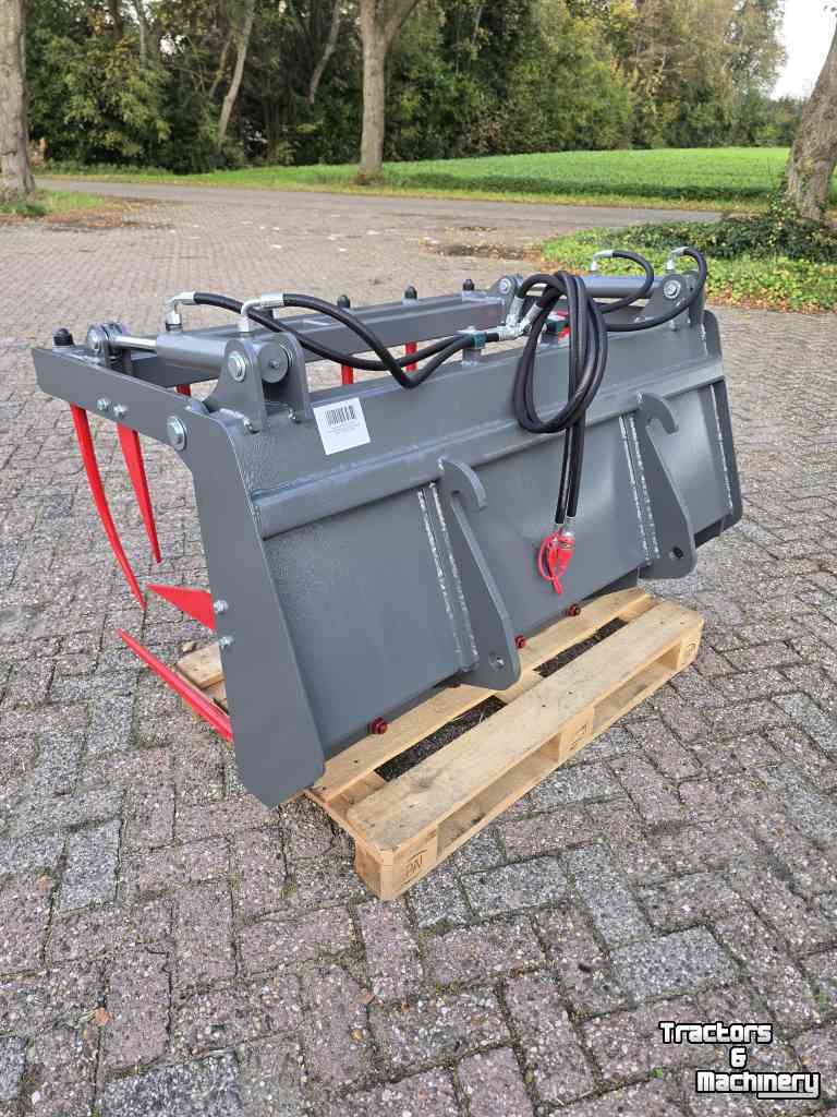 Front-end loader bucket / Front loader bucket Stekro Mestklem 150 cm weideman aansluiting