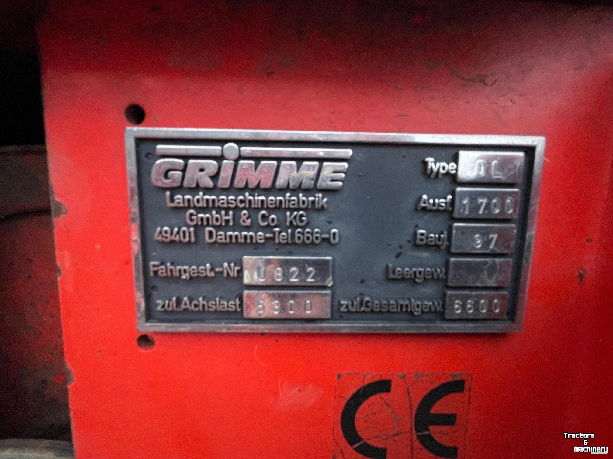 Potato harvester Grimme DL 1700 wagenrooier