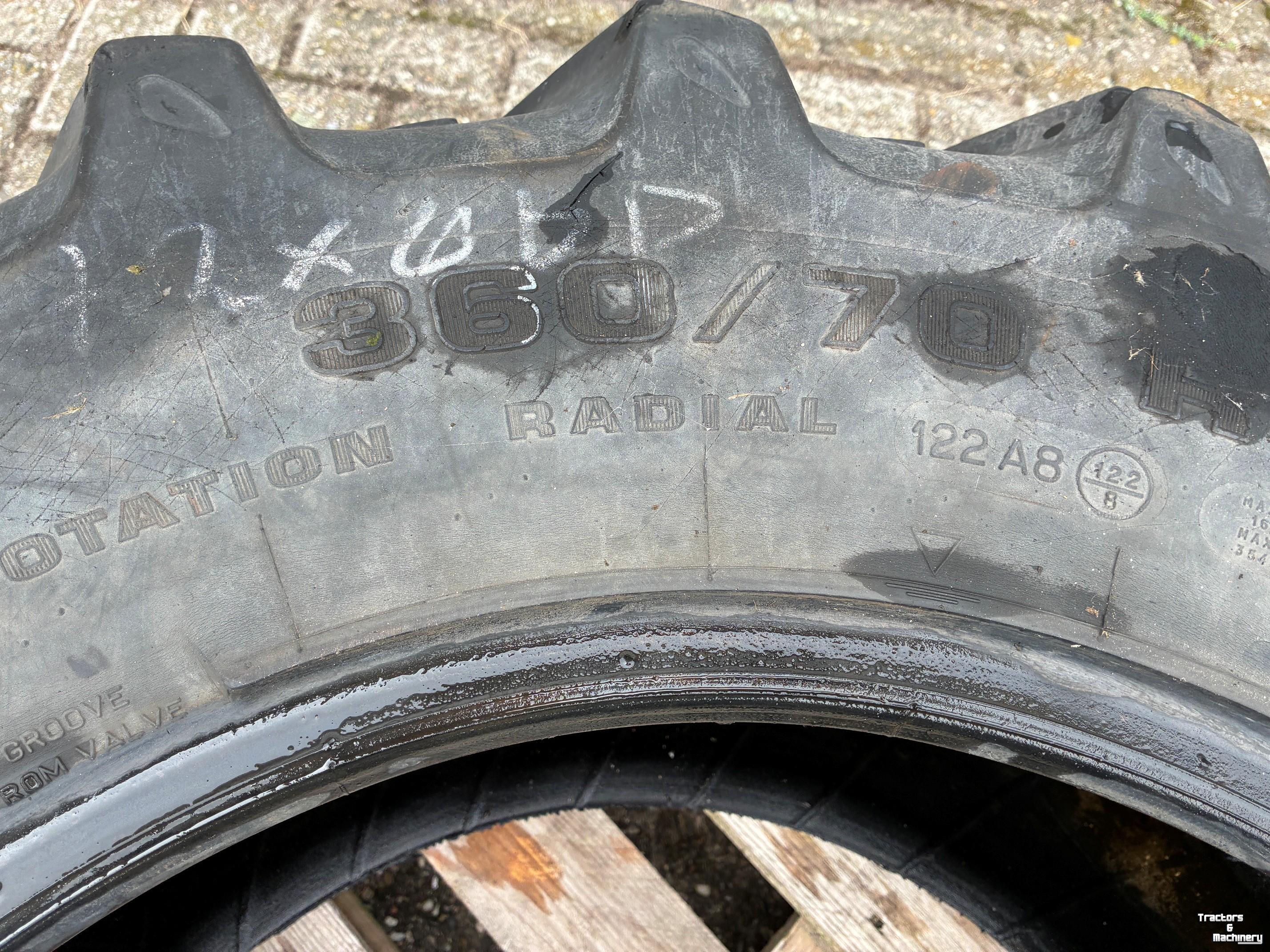 Wheels, Tyres, Rims & Dual spacers Kleber 360/70R24