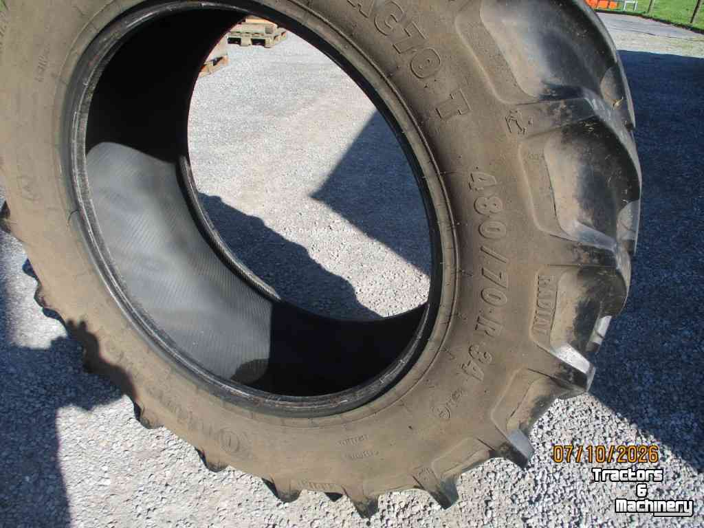 Wheels, Tyres, Rims & Dual spacers Continental 1x band 480/70-34
