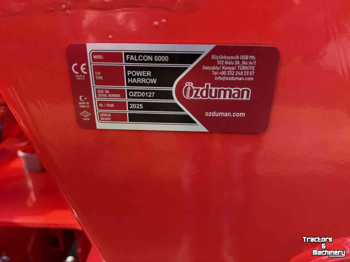 Rotary Harrow  Ozduman Fslcon XL 6000