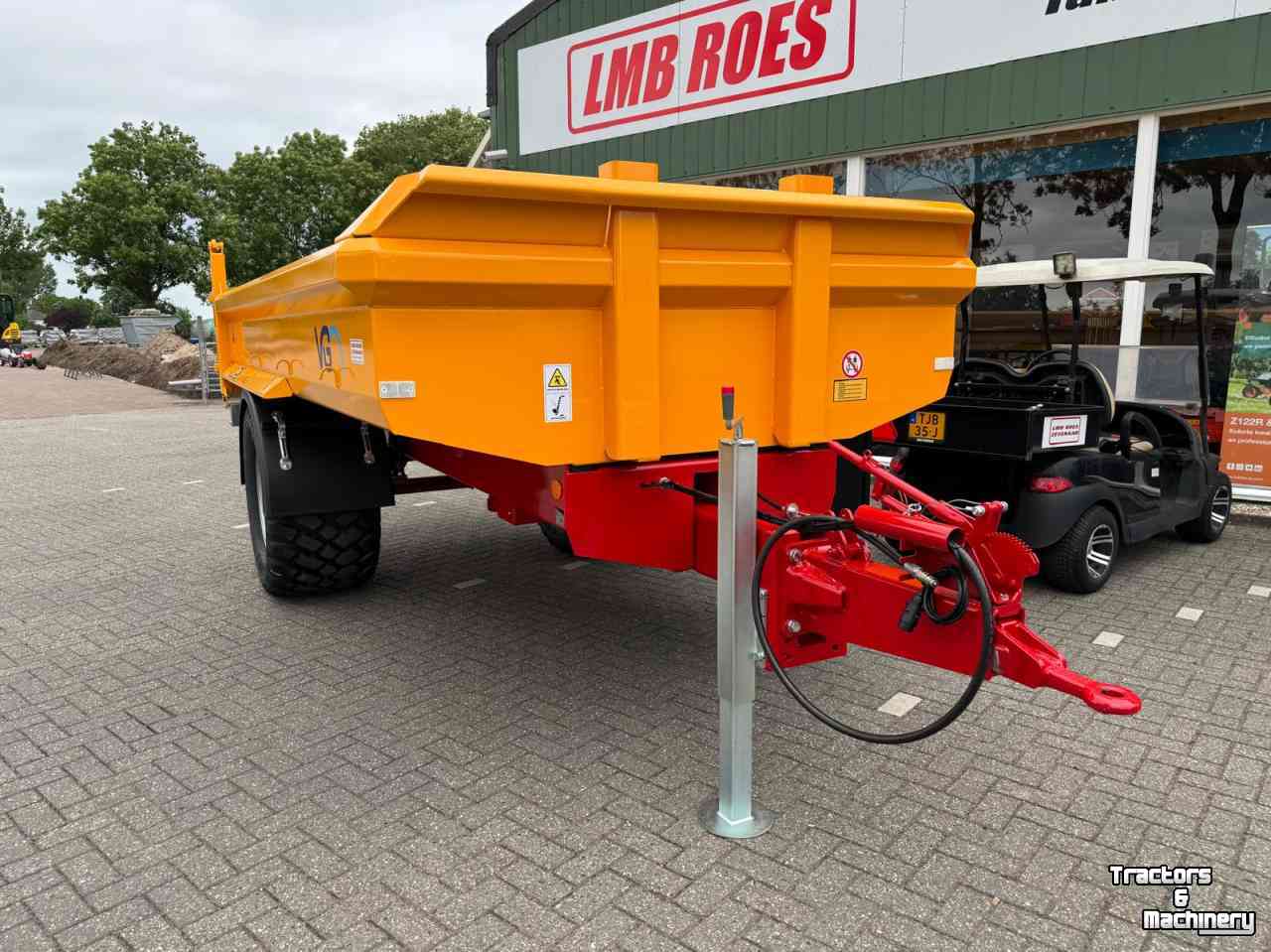 Dumptrailer VGM Whitney 6  bakkenwagen - kipper