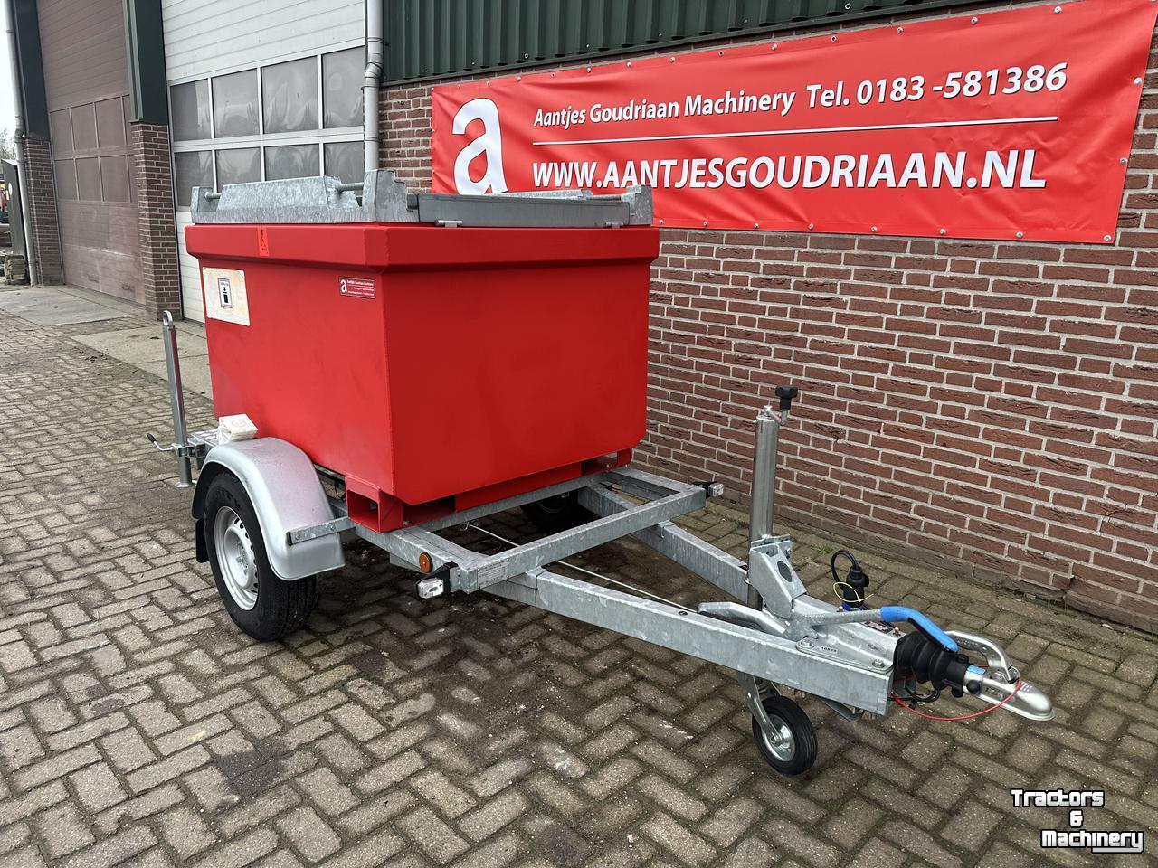 Low loader / Semi trailer AGM Dieseltank aanhanger