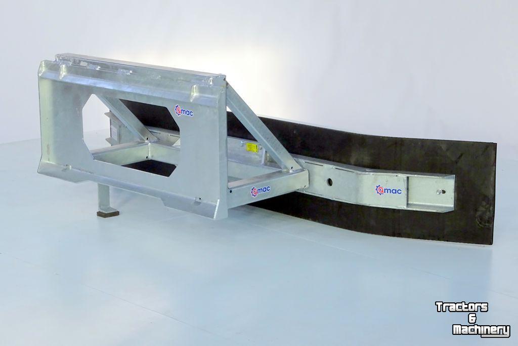 Rubber yard scraper Qmac 180 SCHUIF VAST MUSTANG 406-506