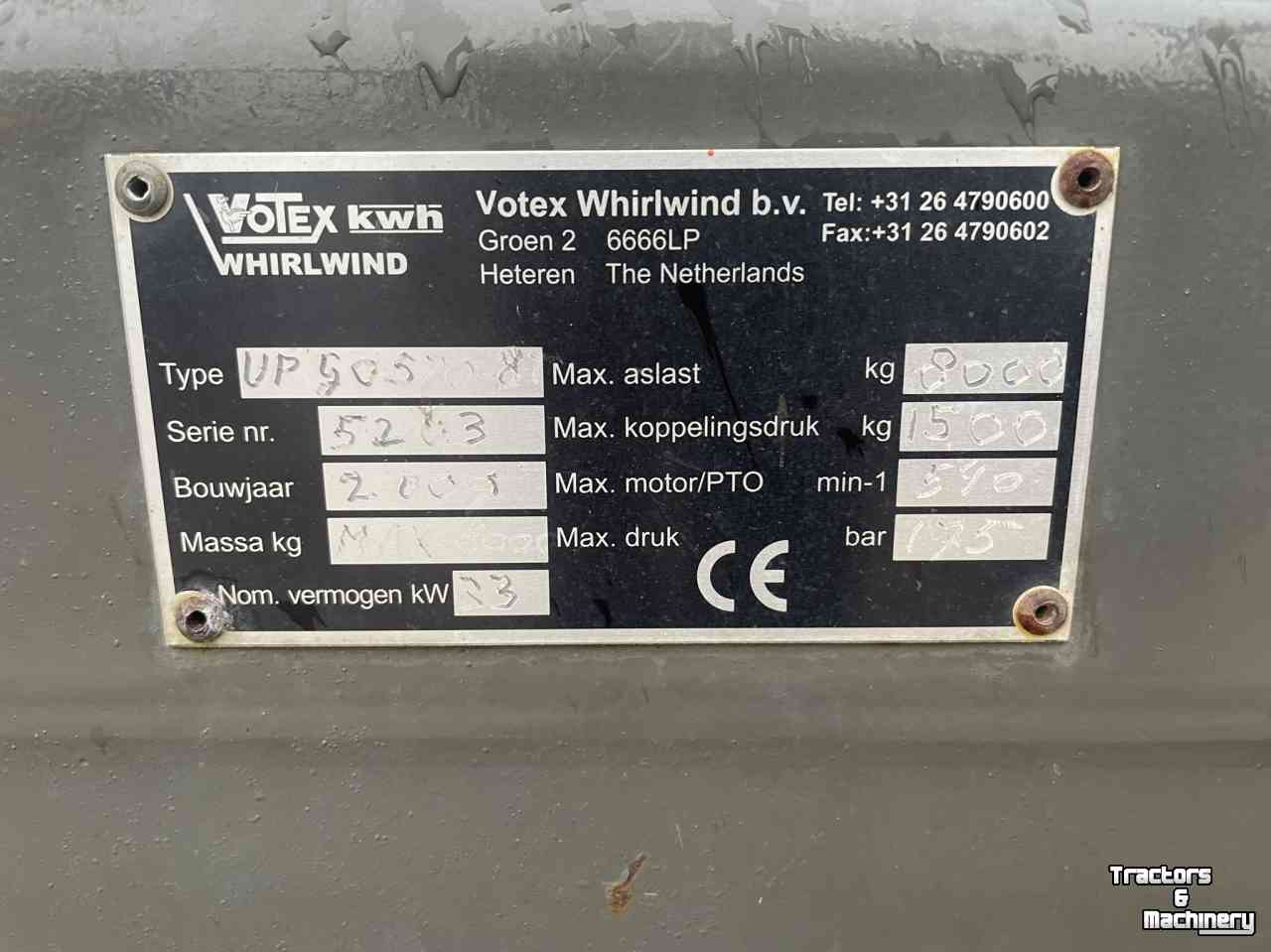 Vacuum sweeper Votex VT850 Zuigwagen